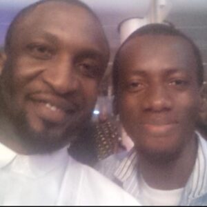 Usman Mohammed with Dare Art Alade