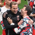 Harry Kane celebrates first trophy of his career at 31