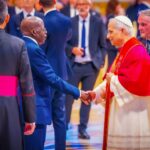 Tinubu meets Pope Leo XIV after inauguration mass in Rome
