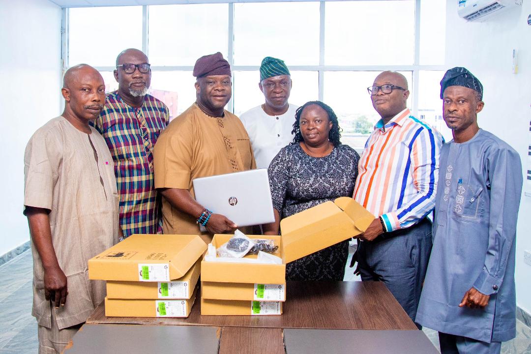 Adebanjo donates laptops and printers to boost voter registration in Onigbongbo
