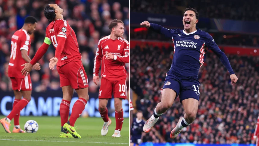 Liverpool destroyed by PSV at Anfield